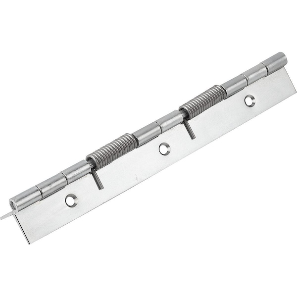 Spring Hinge Spring Open A=40, B=180, Form:B Round Hole, Steel Galvanized